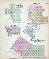 Saltillo, Firth, Roca, Malcolm, Denver Junction, Nebraska State Atlas 1885